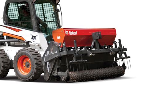 bobcat skid steer seeder|bobcat 20 inch dethatcher.